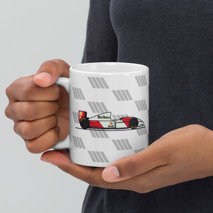 Retro McLaren White glossy mug